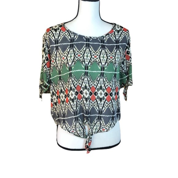 Ya Los Angeles blouse with Ikat design - Picture 1 of 5